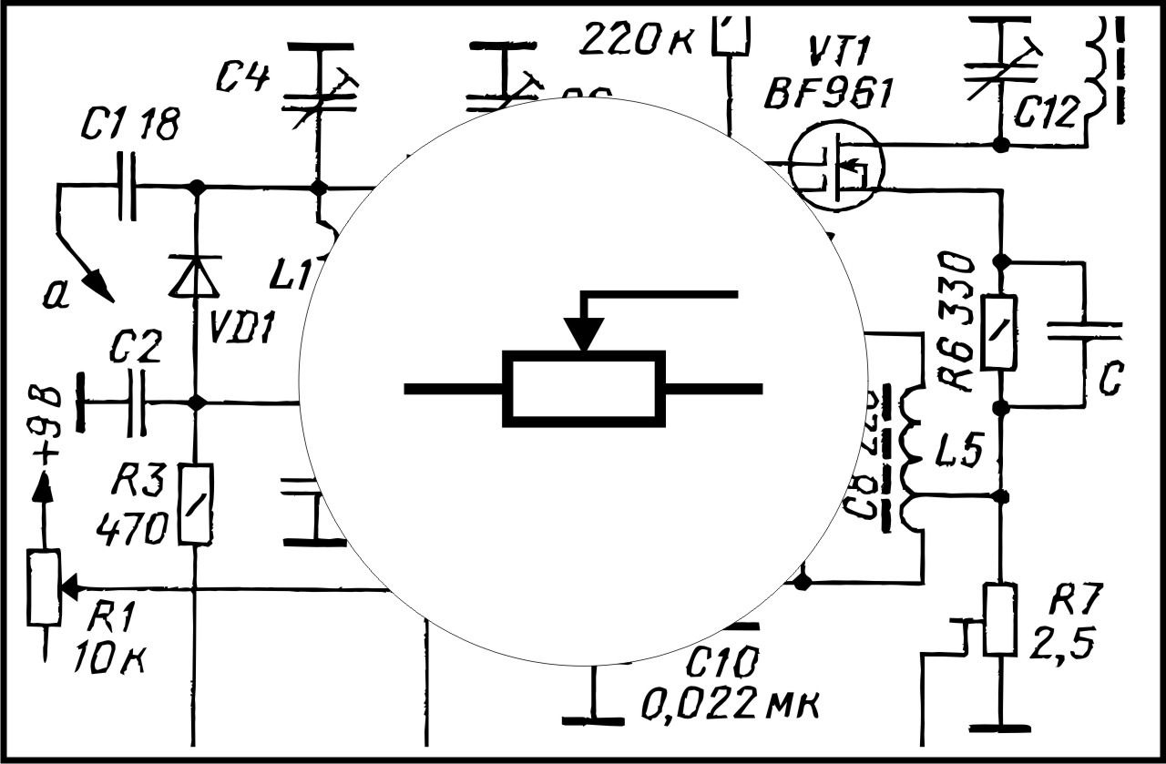 variable resistor (rheostat), potentiometer